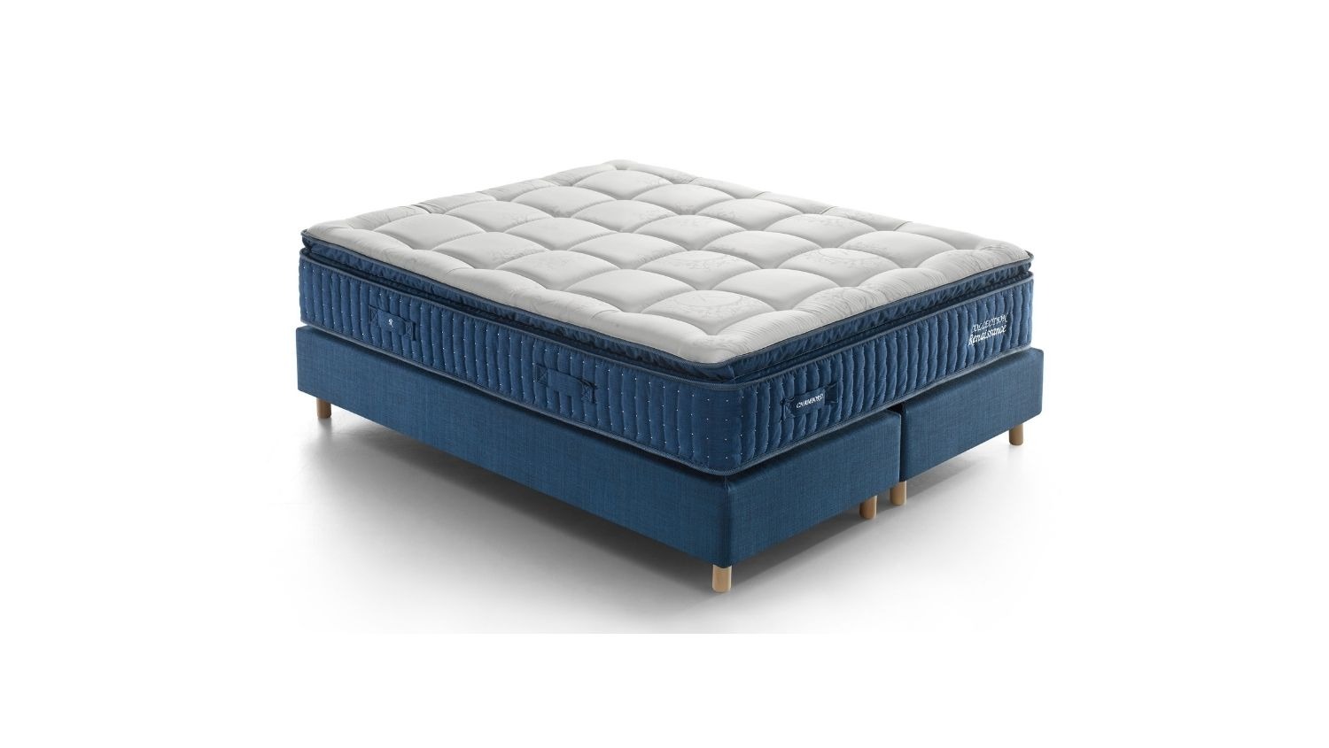 Slider Ensemble Renaissance Matelas Chambord – Sommier Tapissier Déco (Tissu S.3) (image 3)