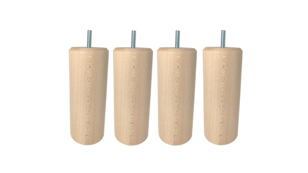 Slider Pieds Cylindriques Vernis Naturel 17 cm (image 2)