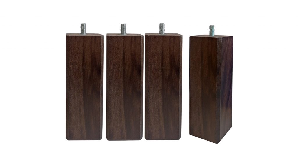 Slider Pieds Carré Wengé 17 cm (image 1)