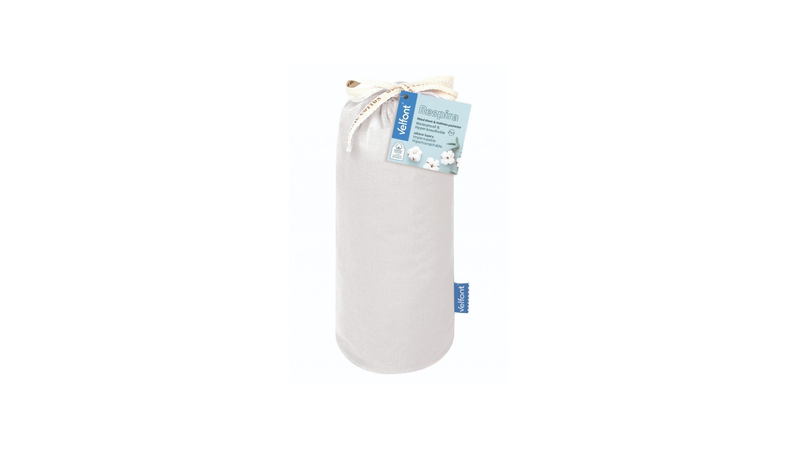 Drap Housse Respira 2 en 1 Blanc Grand Bonnet