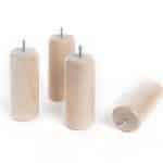 Miniature Pieds Cylindriques Vernis Naturel 17 cm (image 1)