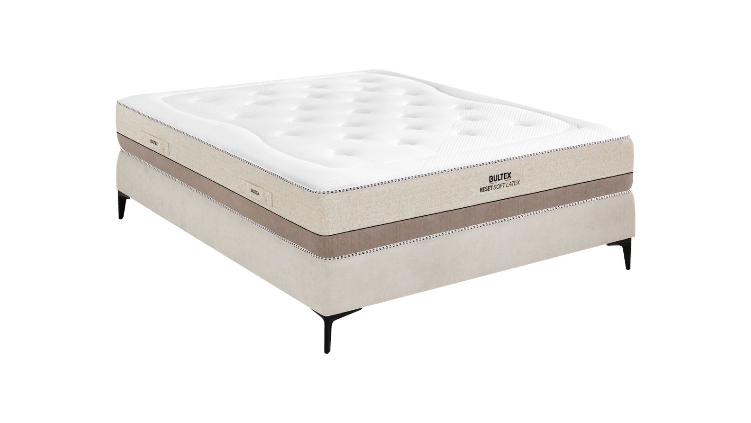 Slider Ensemble Bultex Reset Matelas Soft Latex – Sommier Morphologique (image 1)