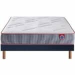 Miniature Ensemble Mérinos Matelas Charly – Sommier Tapissier Lattes Recouvertes (image 2)