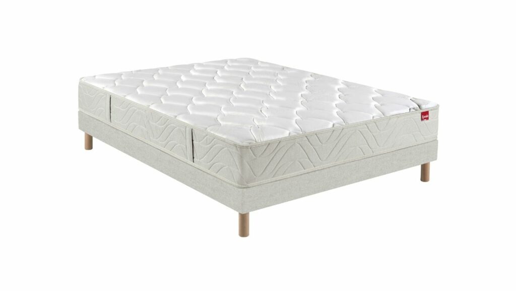 Slider Ensemble Epéda Matelas Atoll – Sommier Tapissier Lattes Recouvertes (image 1)
