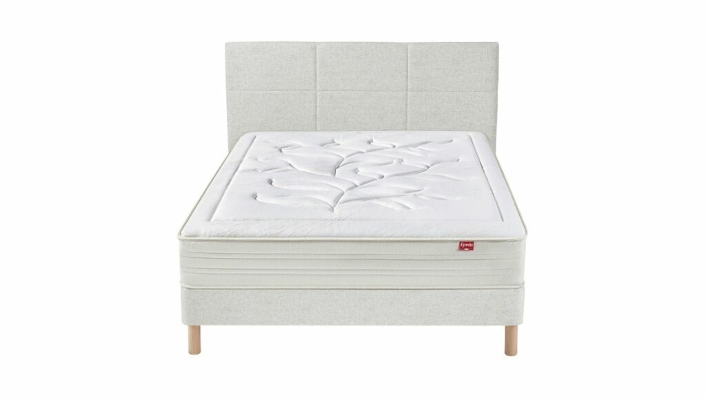 Slider Ensemble Epéda Matelas Edéna – Sommier Tapissier Lattes Multiplis Recouvertes (image 4)