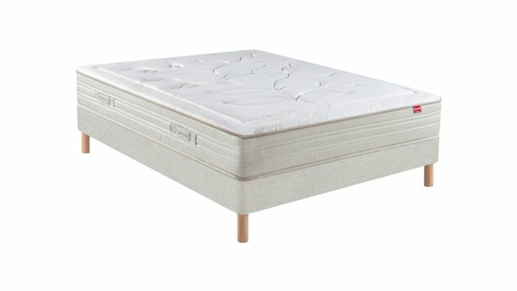 Slider Ensemble Epéda Matelas Edéna – Sommier Tapissier Lattes Multiplis Recouvertes (image 1)