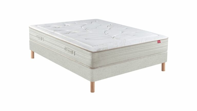 Ensemble Epéda Matelas Edéna – Sommier Tapissier Lattes Multiplis Recouvertes