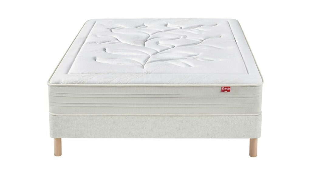 Slider Ensemble Epéda Matelas Edéna – Sommier Tapissier Lattes Multiplis Recouvertes (image 2)