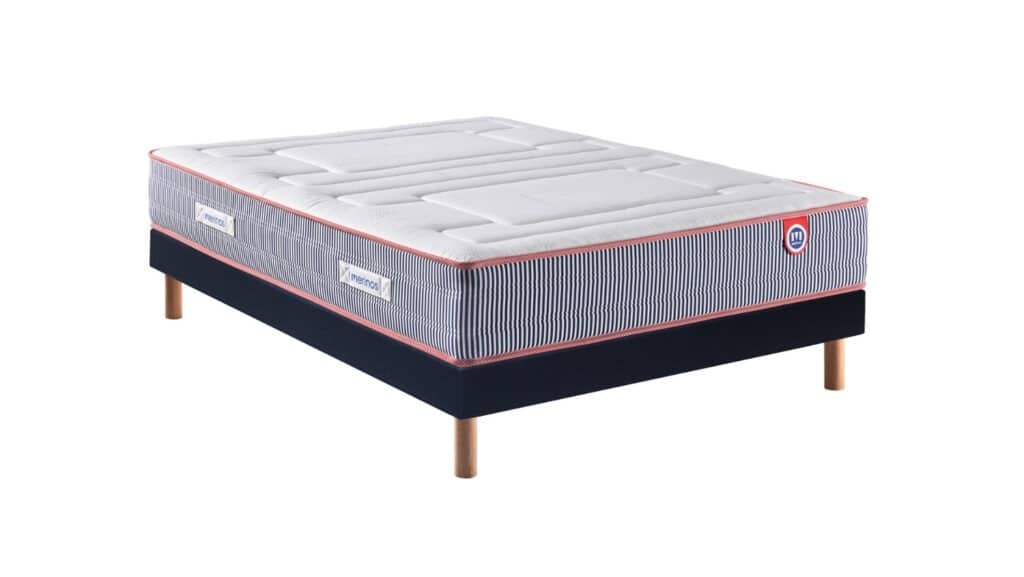 Slider Ensemble Mérinos Matelas Ferdinand 2 – Sommier Tapissier Lattes Recouvertes (image 1)