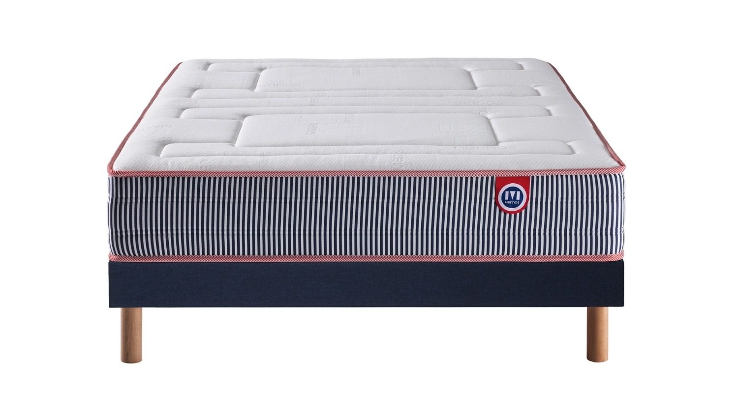Slider Ensemble Mérinos Matelas Ferdinand 2 – Sommier Tapissier Lattes Recouvertes (image 2)