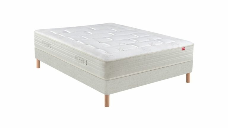 Ensemble Epéda Matelas Gaya – Sommier Tapissier Lattes Recouvertes