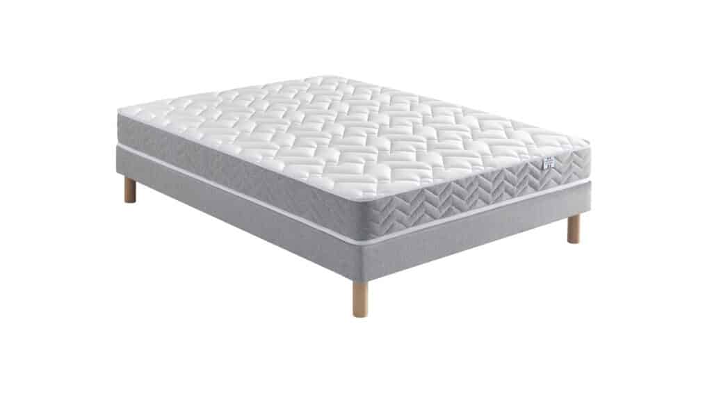 Slider Ensemble Matelas Matéa 2 – Sommier Tapissier Lattes Recouvertes (image 1)
