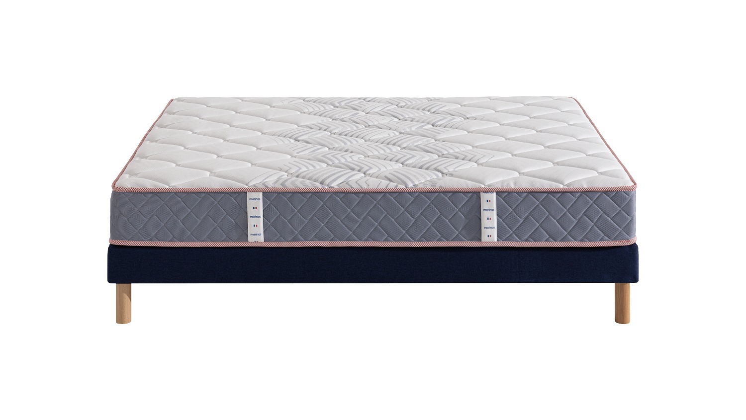 Lightbox Ensemble Mérinos Matelas Alphonse – Sommier Tapissier Lattes Recouvertes (image 3)