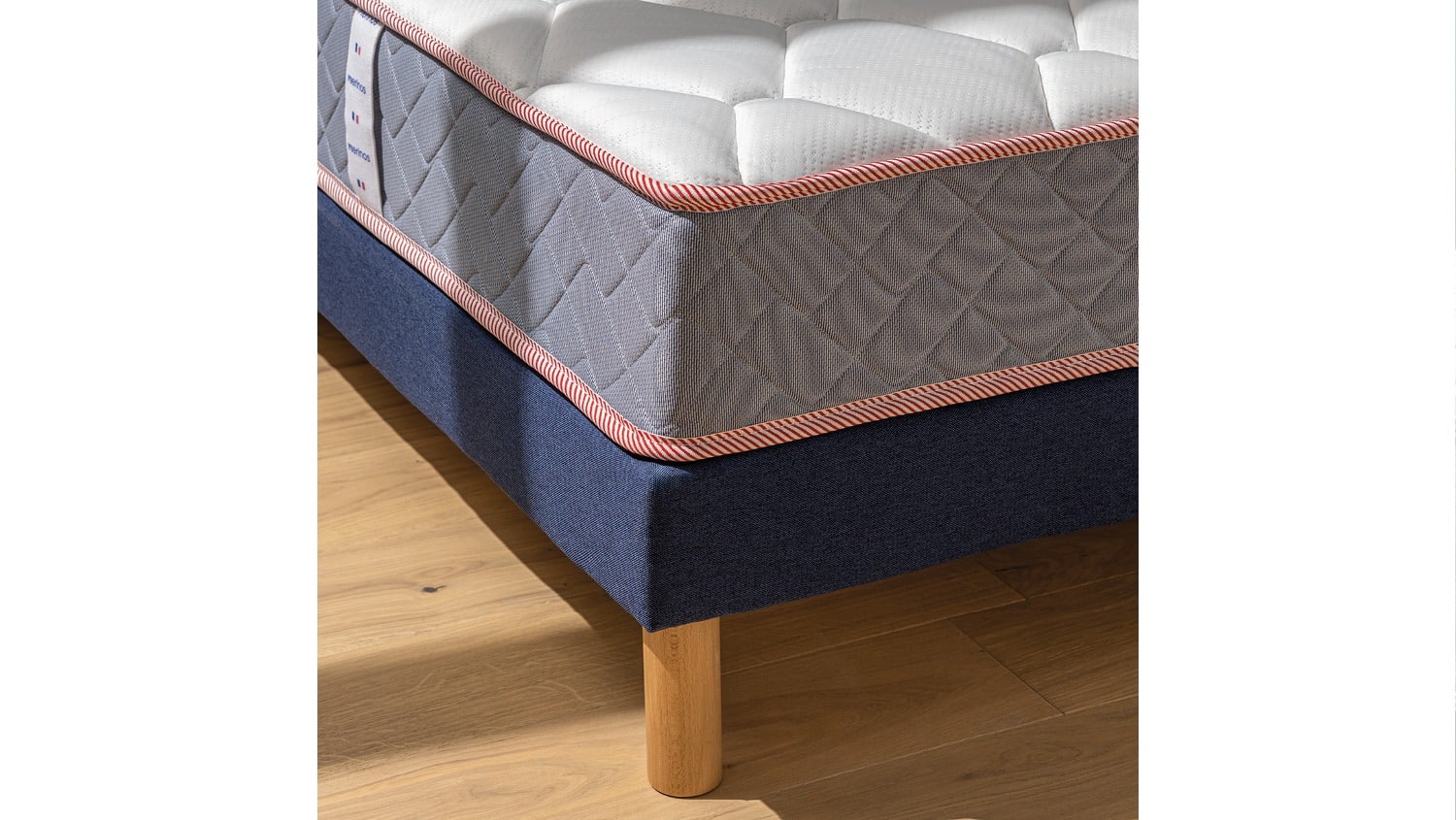 Lightbox Ensemble Mérinos Matelas Alphonse – Sommier Tapissier Lattes Recouvertes (image 4)