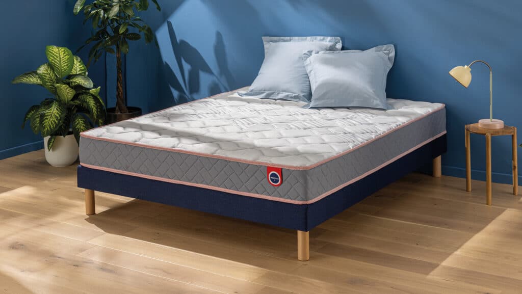 Slider Ensemble Mérinos Matelas Hilaire – Sommier Tapissier Lattes Recouvertes (image 5)