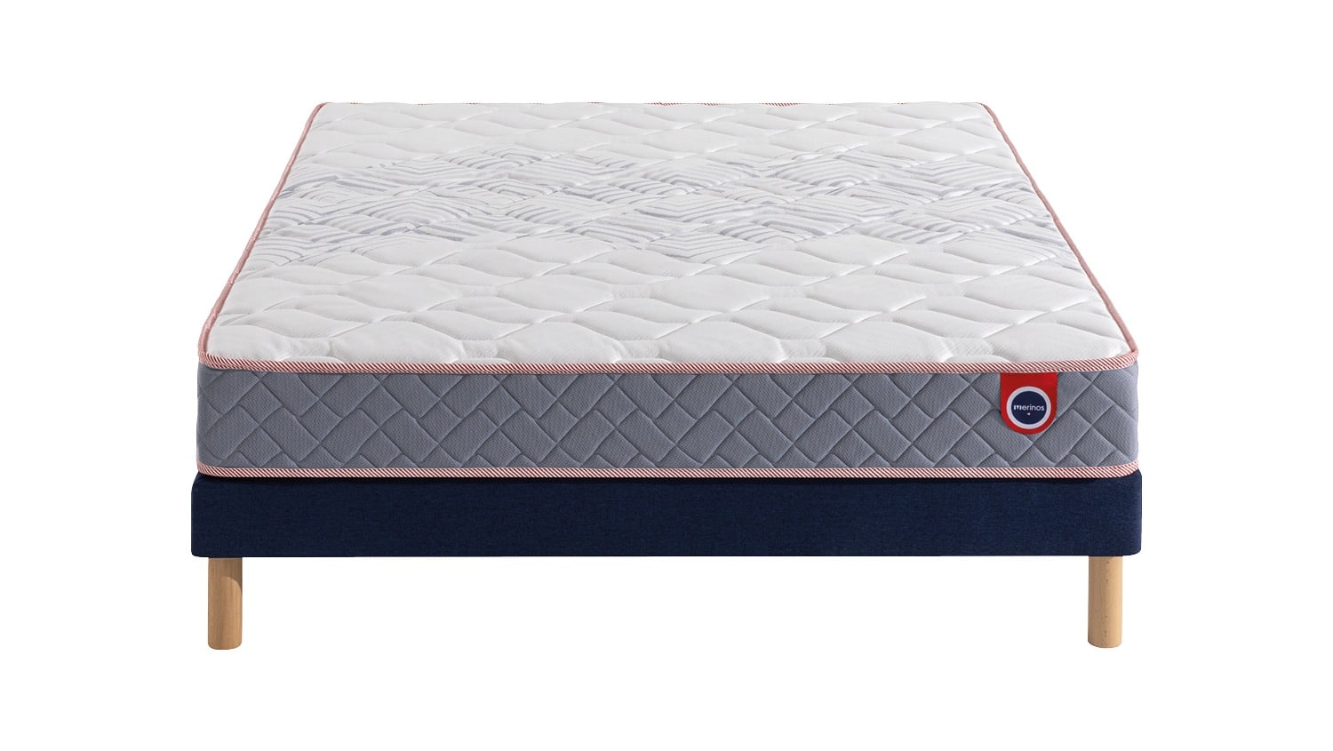 Lightbox Ensemble Mérinos Matelas Hilaire – Sommier Tapissier Lattes Recouvertes (image 2)