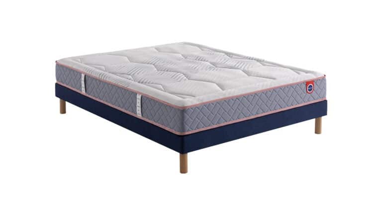 Ensemble Mérinos Matelas Isidore – Sommier Tapissier Lattes Recouvertes