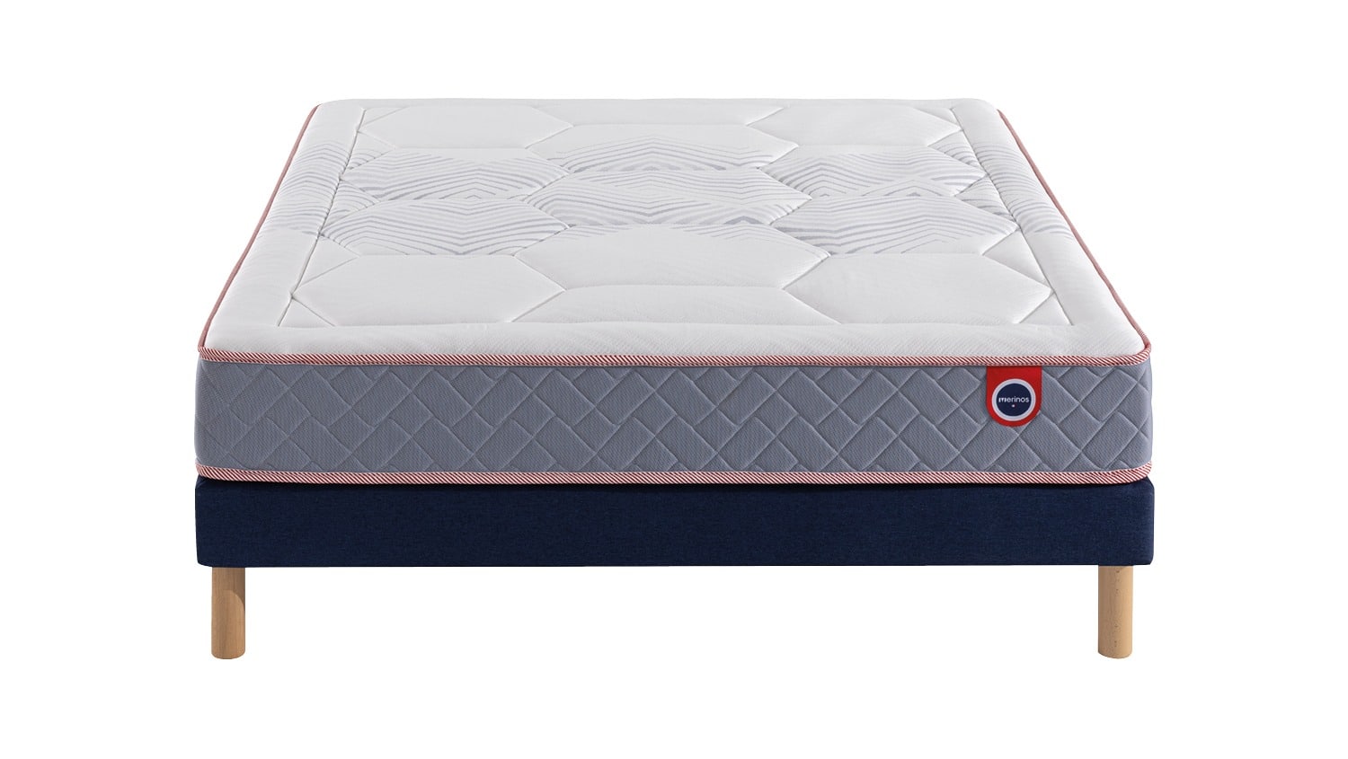 Lightbox Ensemble Mérinos Matelas Isidore – Sommier Tapissier Lattes Recouvertes (image 2)