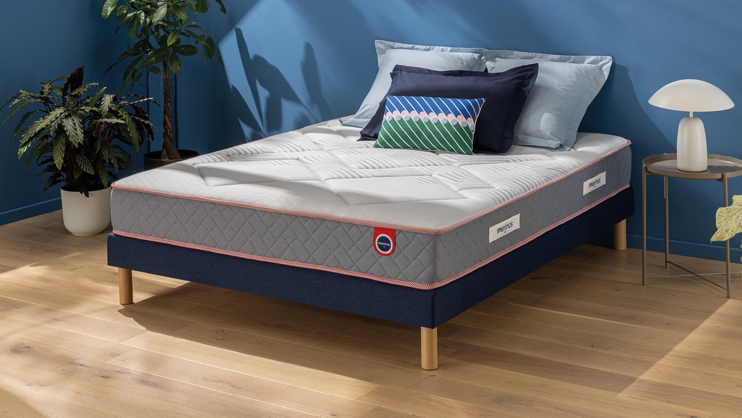 Lightbox Ensemble Mérinos Matelas Albin – Sommier Tapissier Lattes Recouvertes (image 4)