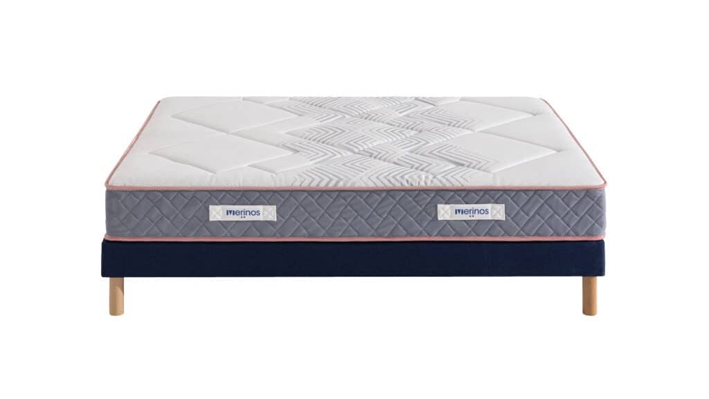 Slider Ensemble Mérinos Matelas Albin – Sommier Tapissier Lattes Recouvertes (image 3)