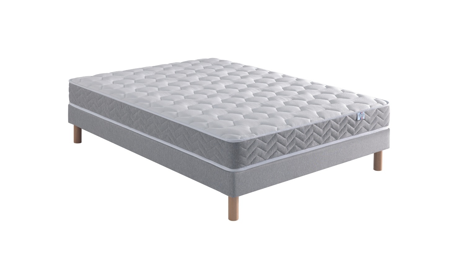 Lightbox Ensemble Matelas Minola 2 – Sommier Tapissier Lattes Recouvertes (image 1)