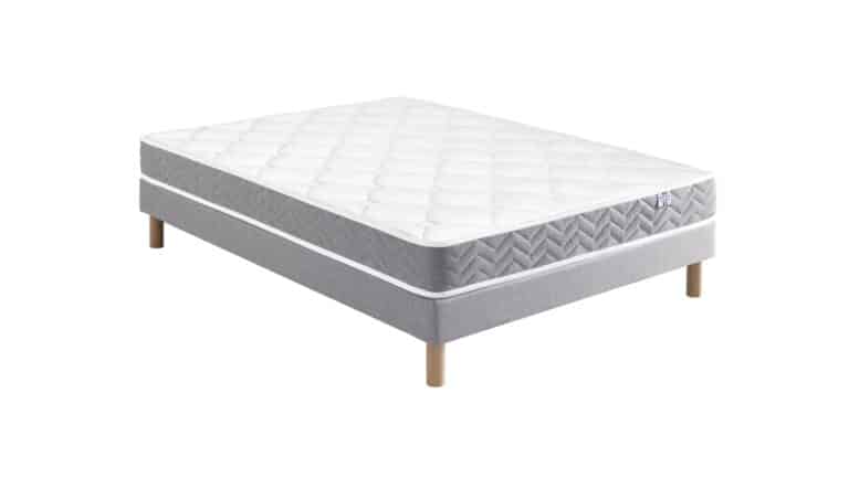 Ensemble Expert Litier Matelas Expert 42 – Sommier Tapissier Déco Lattes Recouvertes
