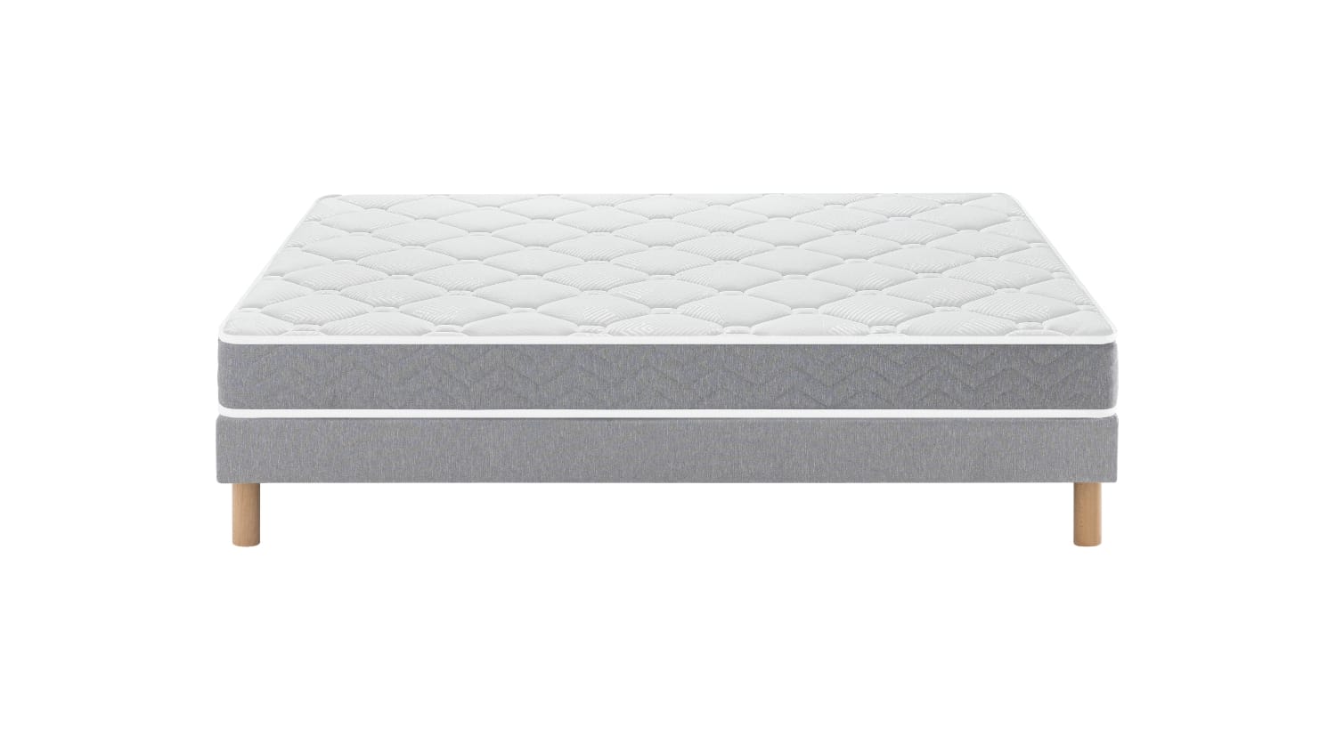 Lightbox Ensemble Expert Litier Matelas Expert 42 – Sommier Tapissier Déco Lattes Recouvertes (image 3)