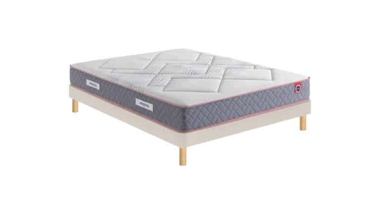 Ensemble Mérinos Matelas Albin – Sommier Tapissier Lattes Recouvertes