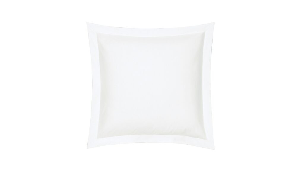 Slider Taie d’Oreiller Uni Percale Blanc (image 2)