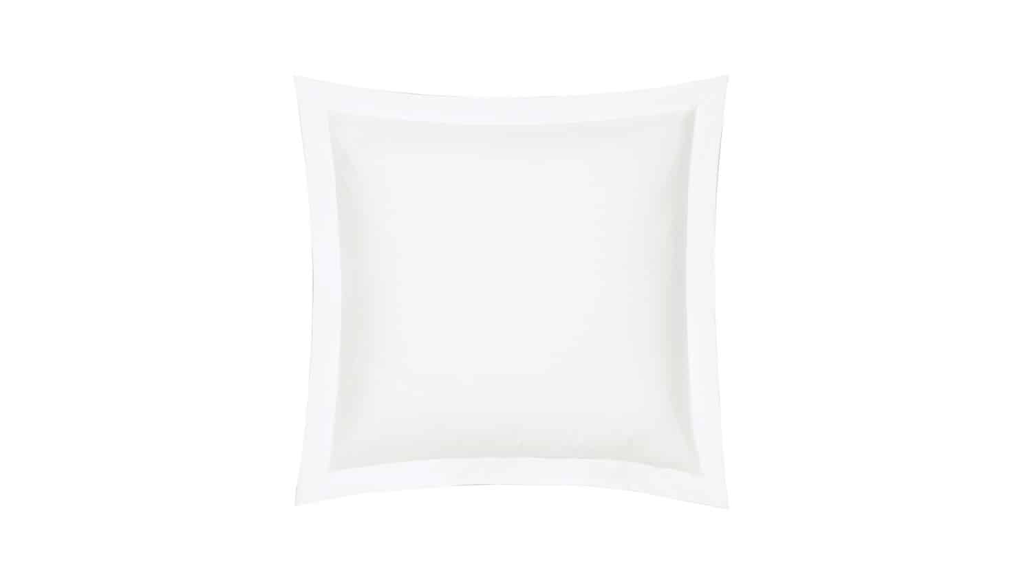 Lightbox Taie d’Oreiller Uni Percale Blanc (image 2)