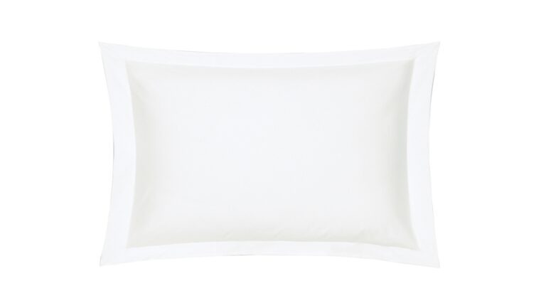 Taie d’Oreiller Uni Percale Blanc
