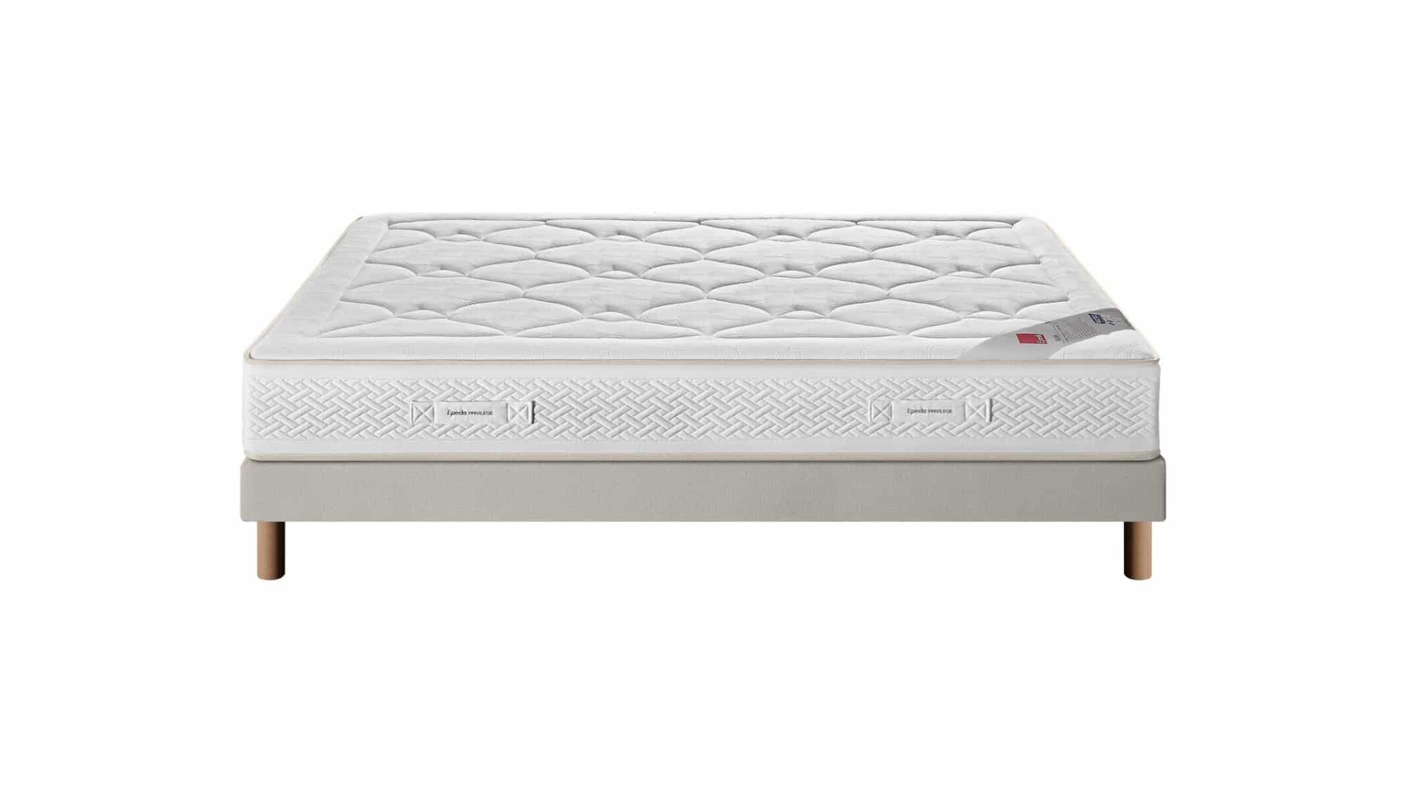 Lightbox Ensemble Epéda Matelas Elusa – Sommier Tapissier Lattes Recouvertes (image 4)