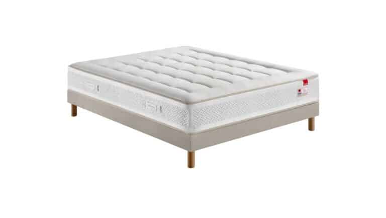 Ensemble Epéda Matelas Massilia – Sommier Tapissier Lattes Recouvertes