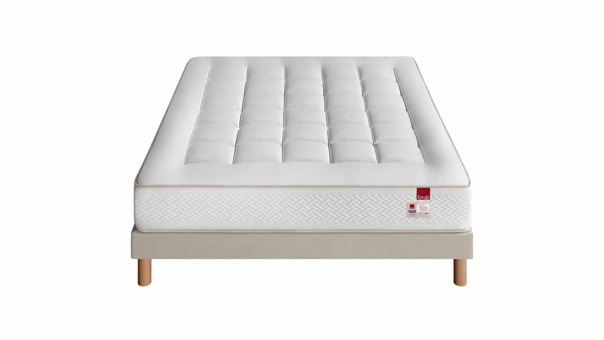 Lightbox Ensemble Epéda Matelas Massilia – Sommier Tapissier Lattes Recouvertes (image 2)