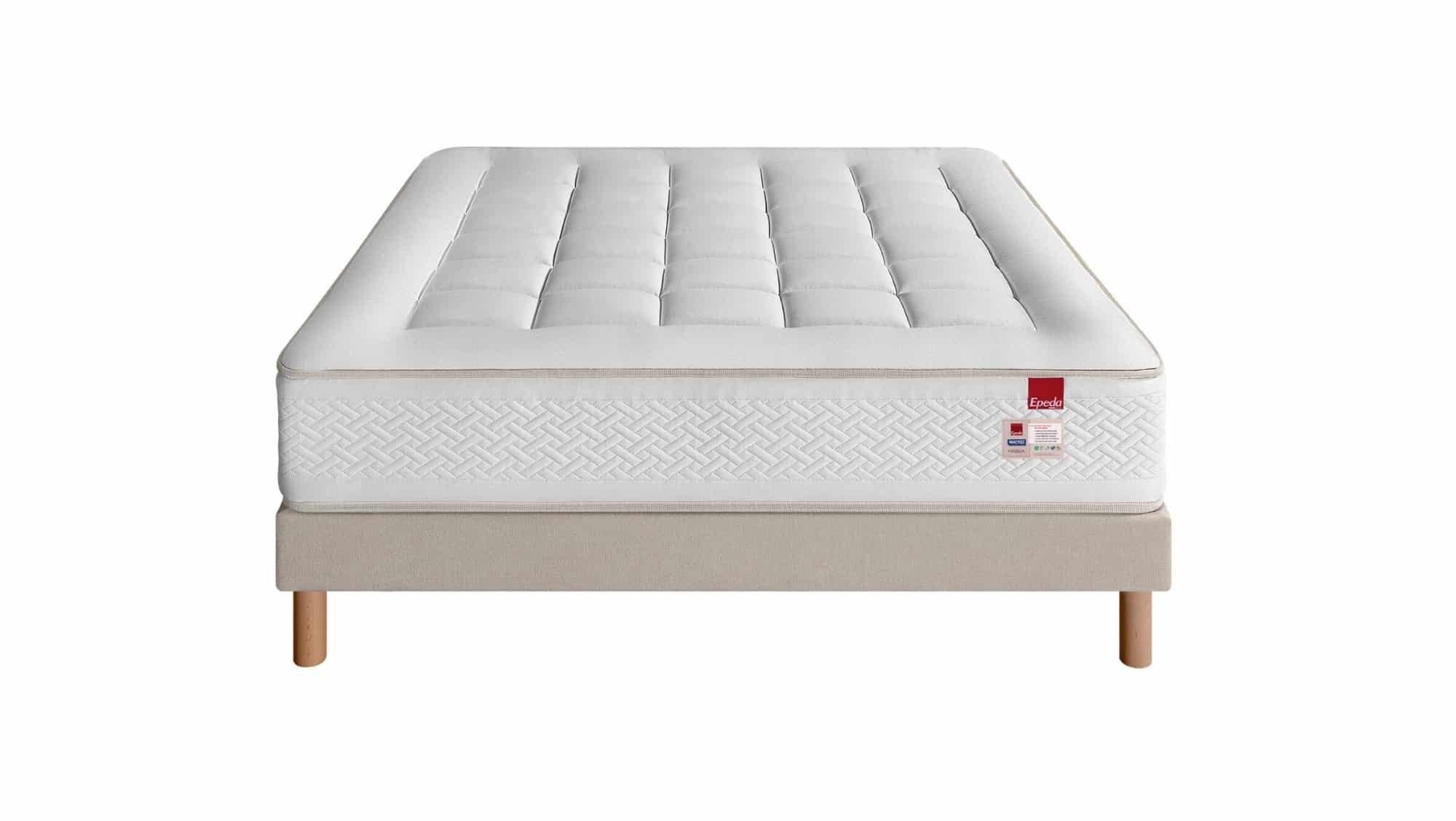 Lightbox Ensemble Epéda Matelas Massilia – Sommier Tapissier Lattes Recouvertes (image 3)