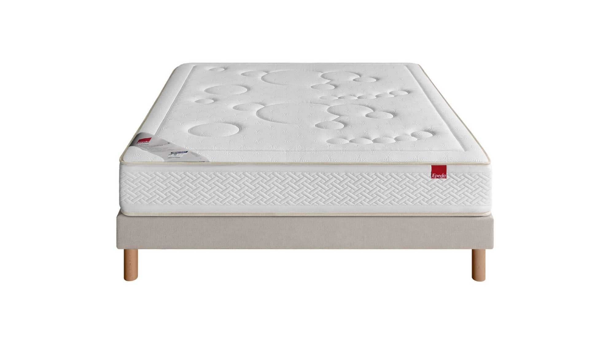 Lightbox Ensemble Epéda Matelas Ludna – Sommier Tapissier Lattes Multiplis Recouvertes (image 2)