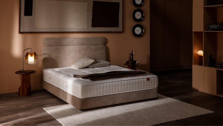 Pack Capsule Epéda Moderne Chic – (Matelas – Sommier – Pieds – Tête de Lit)